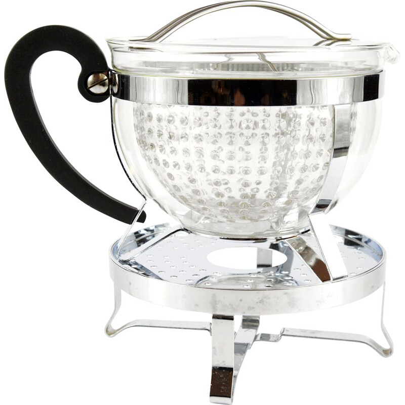 Mid century teapot with warmer Bodum, Denmark