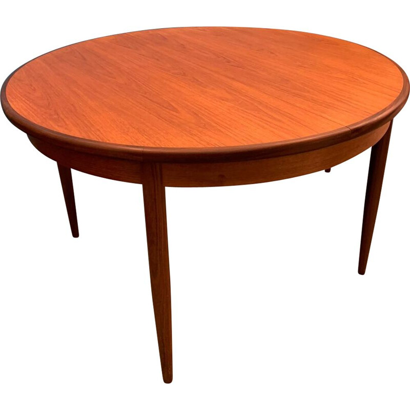 Table vintage en palissandre avec rallonge