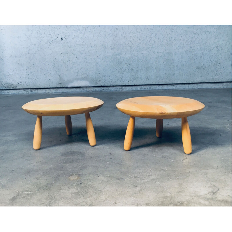 Pair of vintage "Karljohan" side tables by Christian Hallerod for Ikea Ps,  1990s