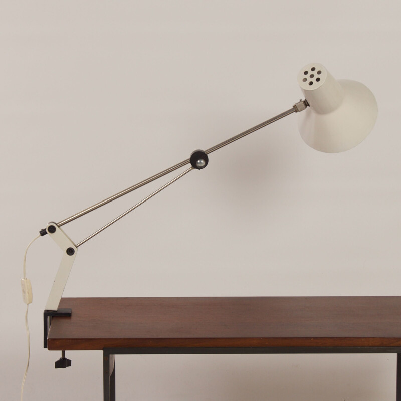 Vintage desk lamp with clip "0163" by Ikea, Sweden 1980
