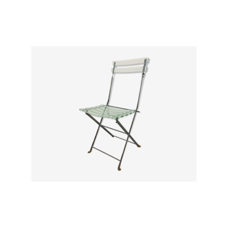 Vintage-Stuhl aus Plexiglas von Lebovici und Berthet für Marais  International