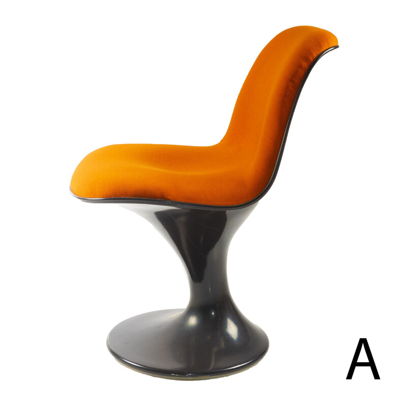 Orangefarbener Vintage-Stuhl Orbit von Farner