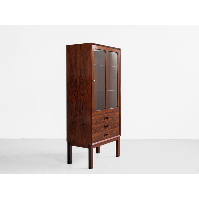 Mid century Danish display cabinet in rosewood by Brouer, 1960s