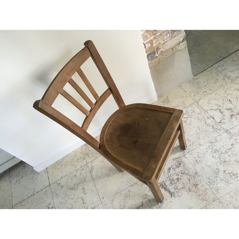 Vintage-Stuhl aus Holz dite Au coin du feu