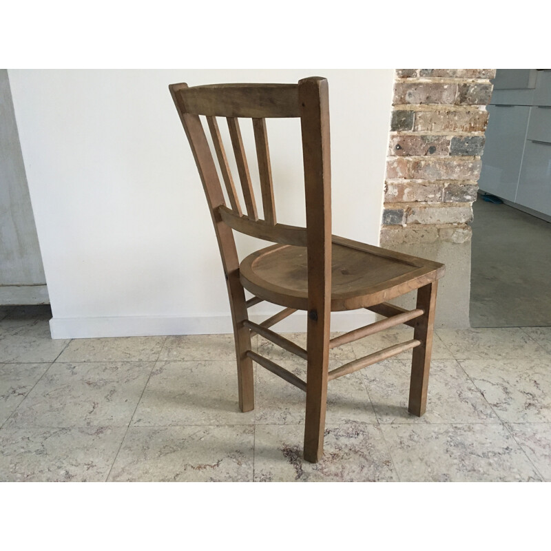 Vintage-Stuhl aus Holz dite Au coin du feu