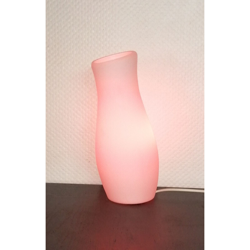 Lampe vintage en verre Mylonit d'Ikea, 1980