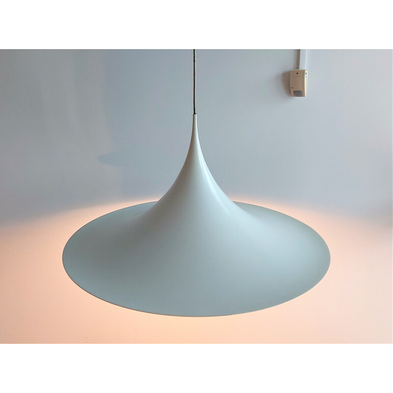Vintage white Semi Maxi pendant lamp by Claus Bonderup & Torsten Thorup for  Fog & Mørup,