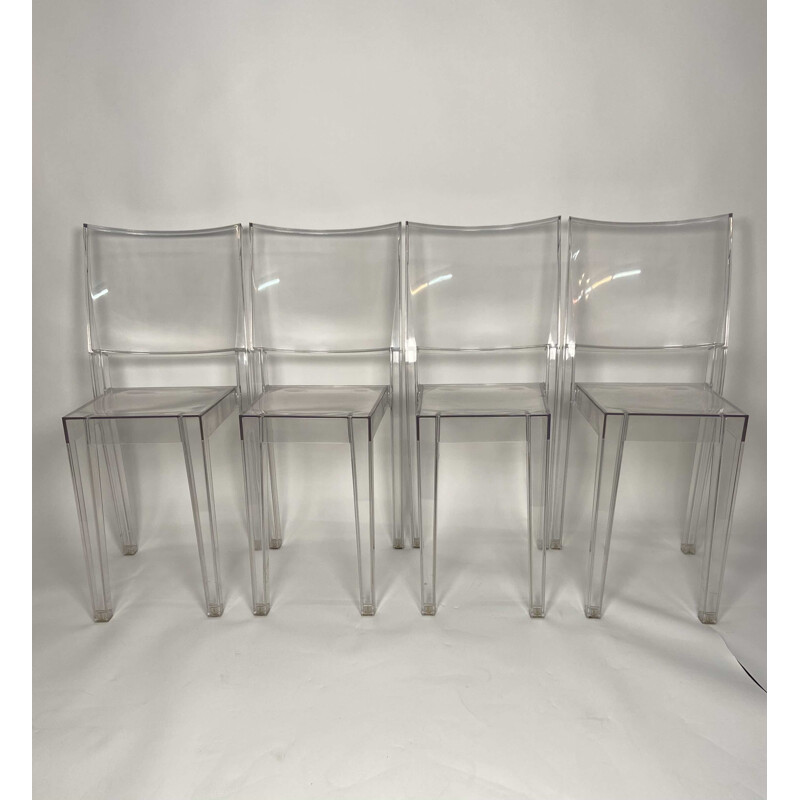 Chaise vintage La Marie Kartell en plexiglas transparente par Philippe  Starck