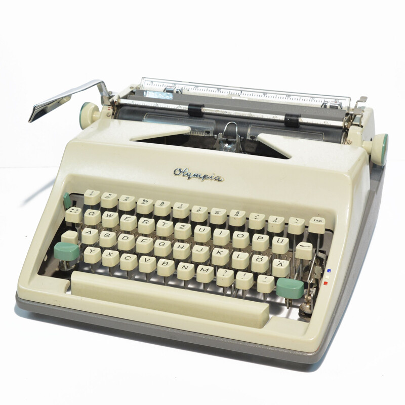 Vintage-Schreibmaschine Koffer von Olympia Wilhelmshaven, Deutschland 1960