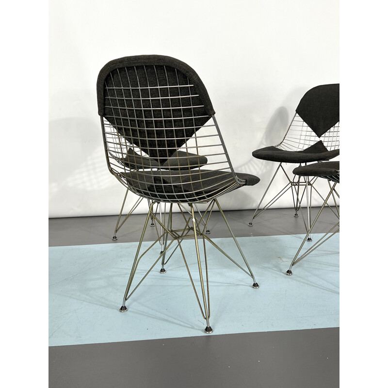 Ensemble de 4 chaises vintage Dkr Bikini par Charles Eames pour Herman  Miller, 1960