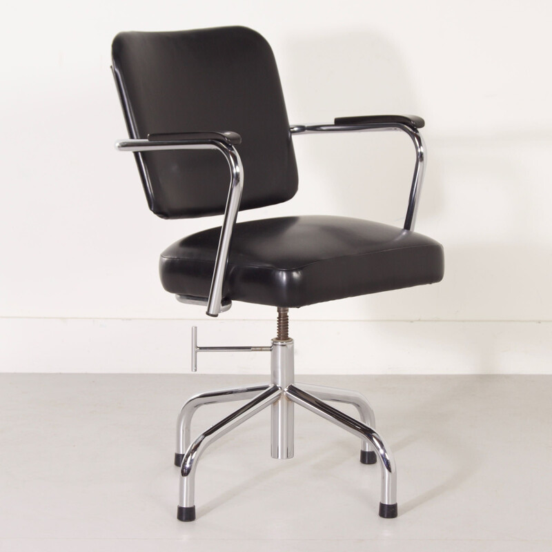 black office armchair