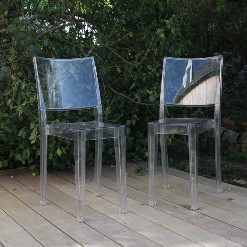 Paire de chaises vintage La Marie par Philippe Starck pour Kartell