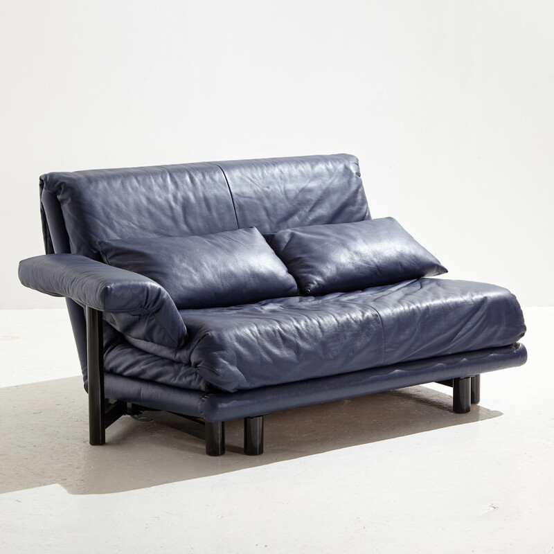 Vintage Multy leather sofa by Claude Brisson for Ligne Roset, 1980s