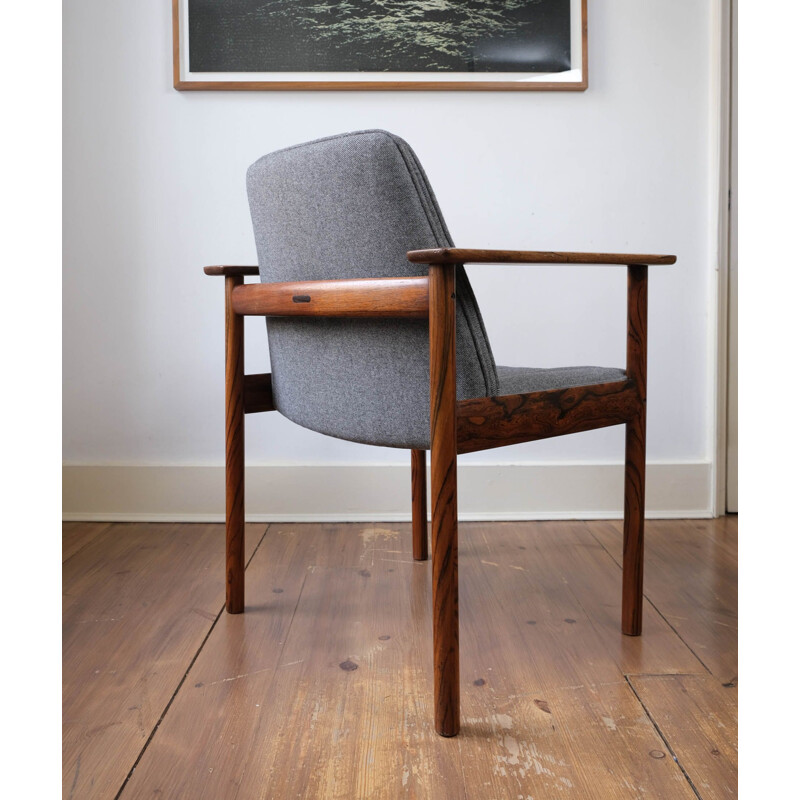 Vintage model 3001 rosewood armchair by Sven Ivar Dysthe for Dokka Møbler,  1960