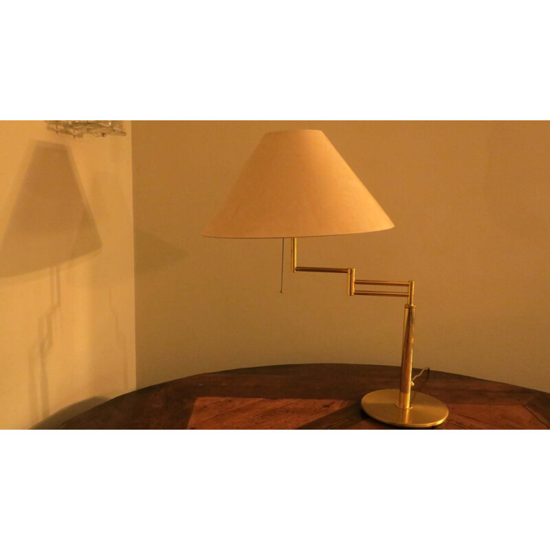 Vintage Relux Milano multi-adjustable Italian brass lamp, 1970s