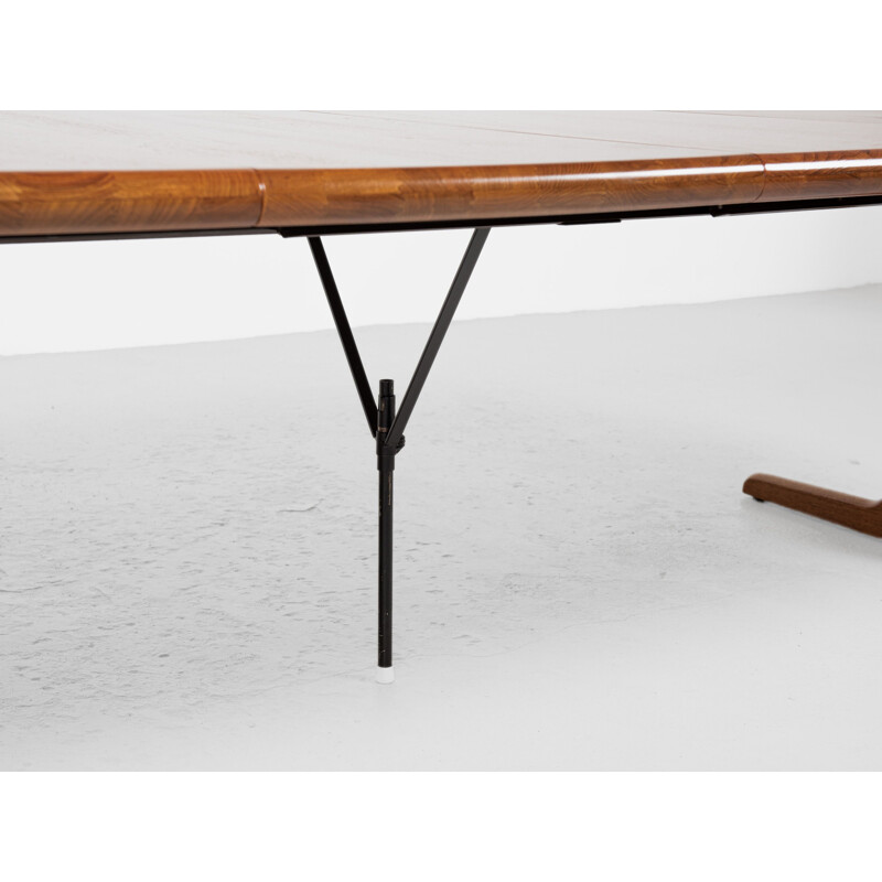 Vintage Deense ronde tafel van Niels Otto Møller voor Gudme, 1960