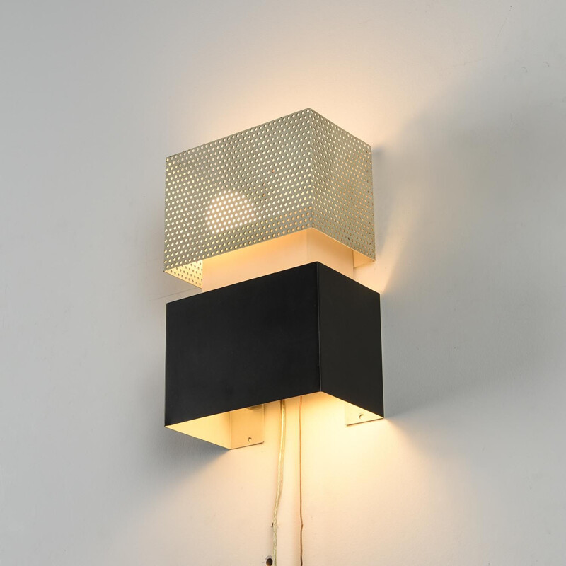 Vintage wall lamp by Jacques Biny, France 1950s