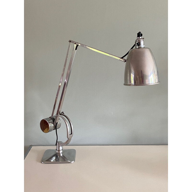 Vintage counterweigt table lamp by Hadrill & Horstmann, UK 1930s