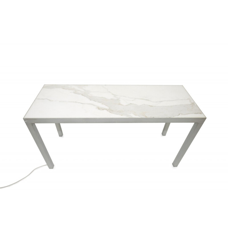 Vintage console in Carrara marble by Philippe Starck, 2000