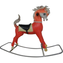 Vintage plastic rocking horse