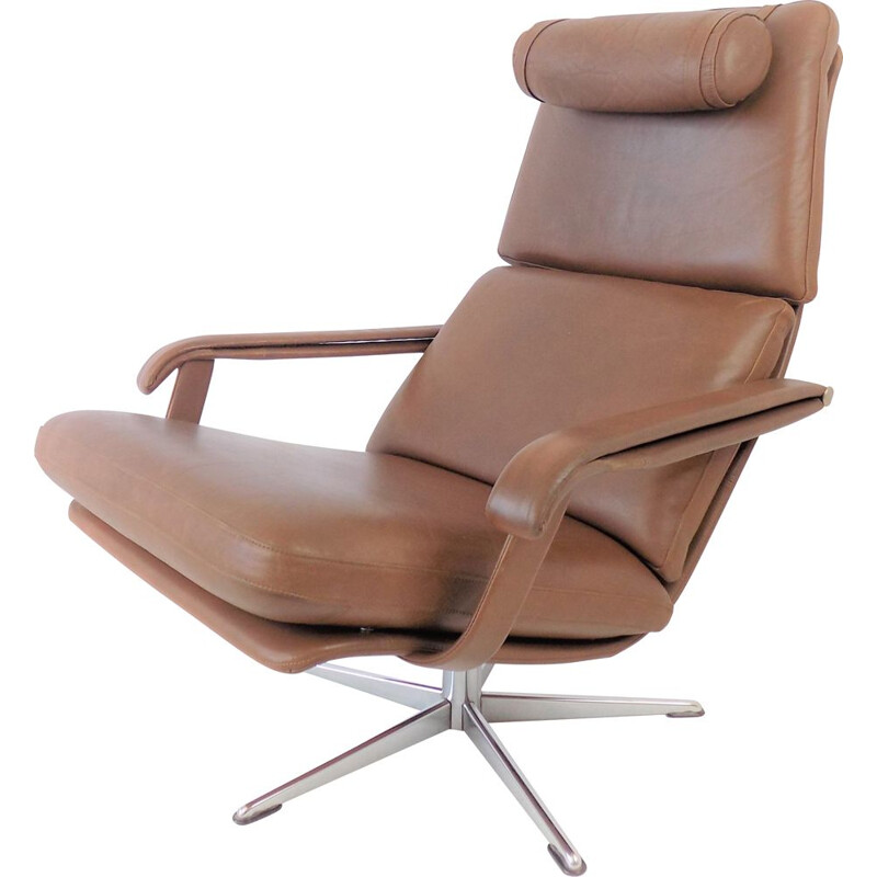 Vintage leather armchair by Goldsiegel, 1960s