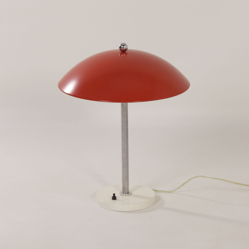 Vintage red desk lamp 5015 by W.H. Gispen for Gispen, 1950s