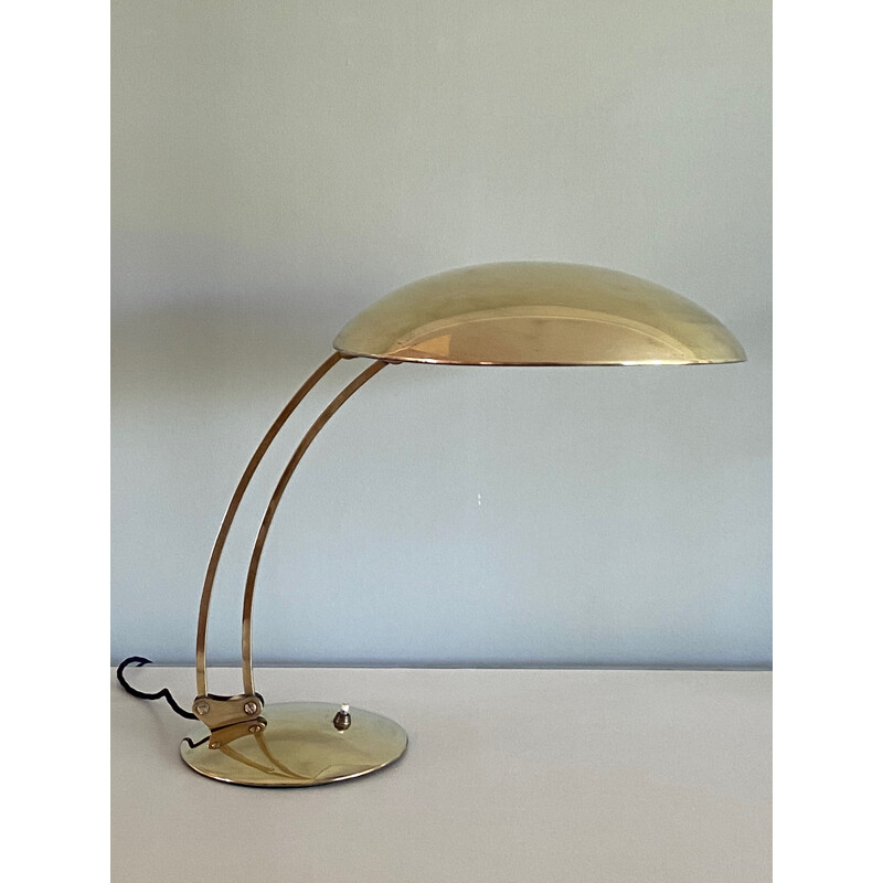 Vintage brass "6764" lamp by Christian Dell for Kaiser Idell, Germany