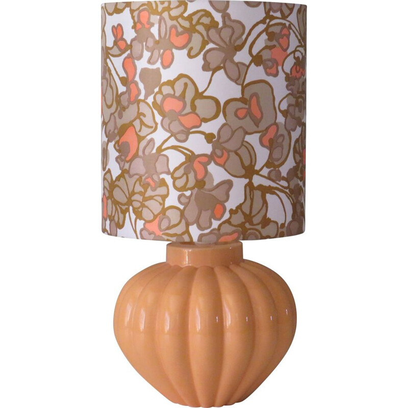 Lámpara de mesa de cerámica vintage con pantalla personalizada