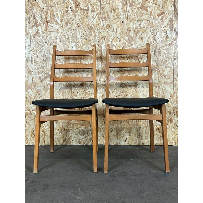 Paar Vintage-Stühle mit Polsterung, 1970