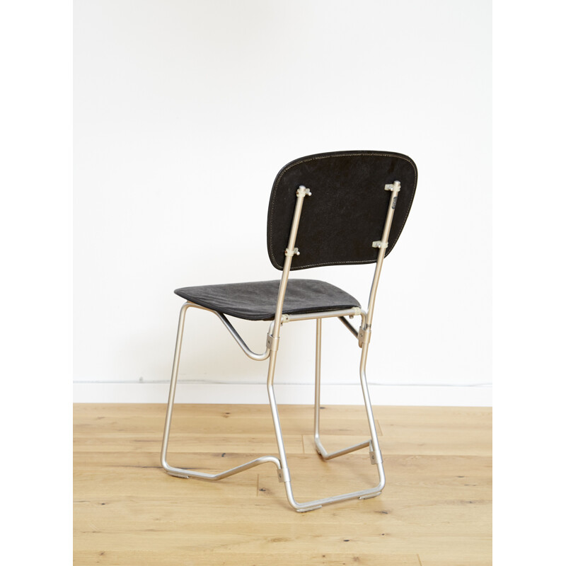 Stapelbarer Stuhl Aluflex Vintage von Armin Wirth für Ph. Zieringer Ag
