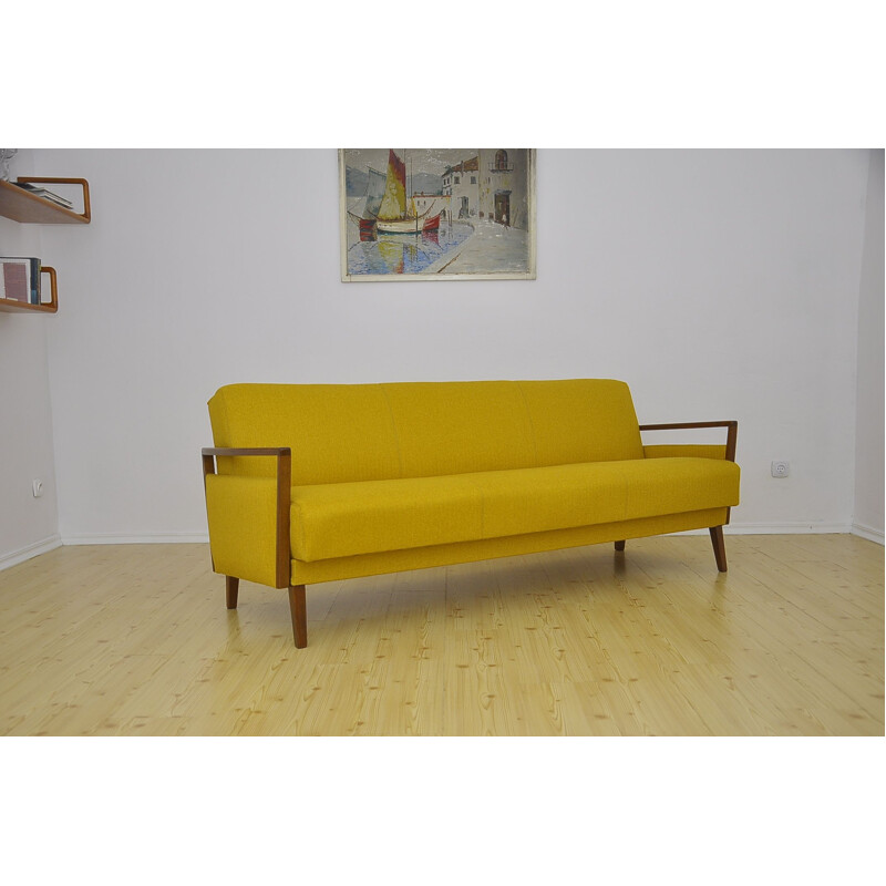 Vintage sofa bed with folding function, 1960