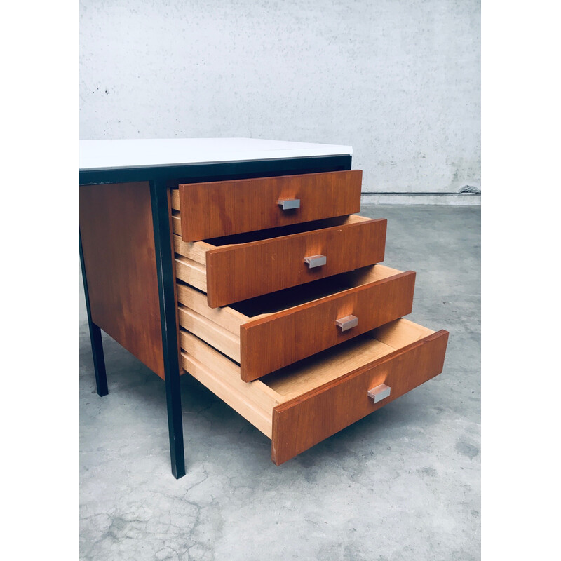 Vintage houten bureau, Nederland 1960