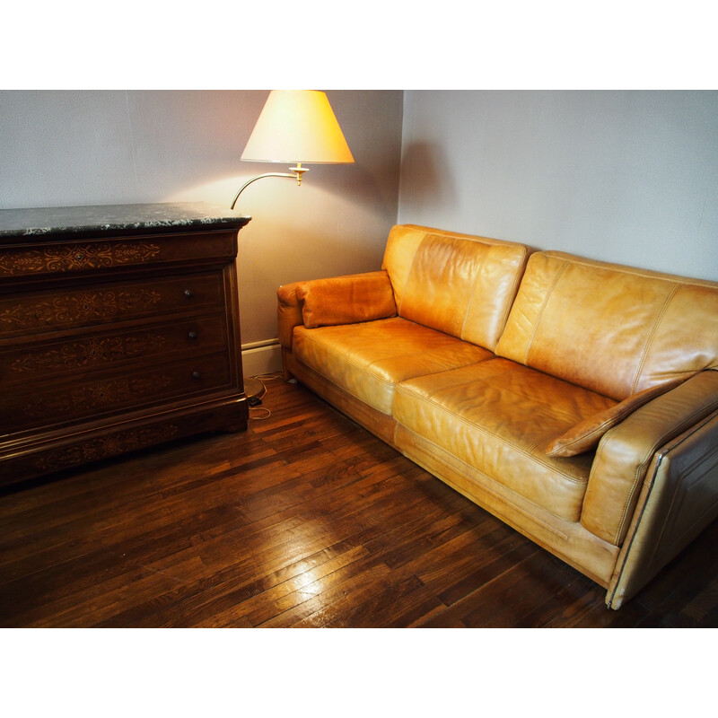 Canapé vintage en cuir de Marco Milisich pour Baxer Arcon, 1970-1980