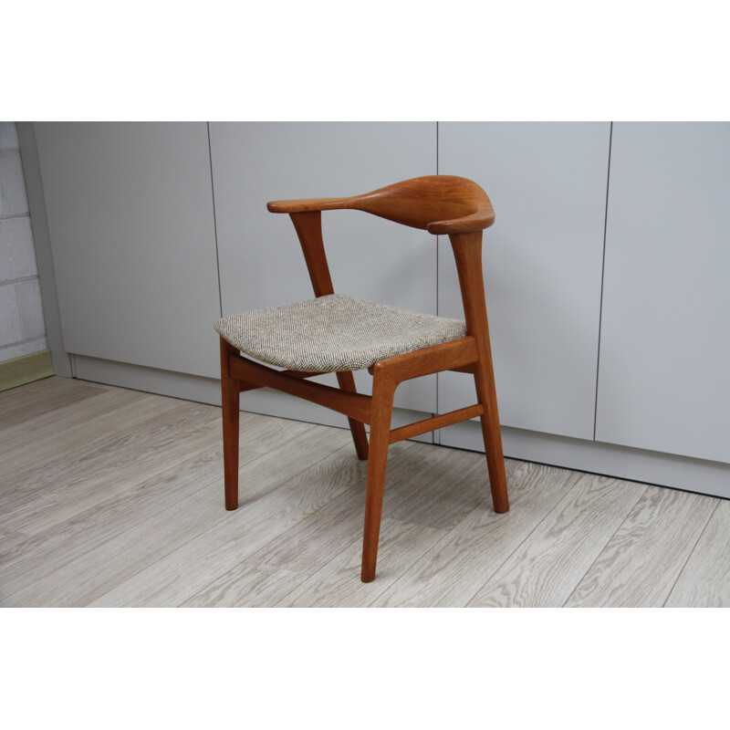 Danish Stole chair in teak and beige fabric - 1960s
