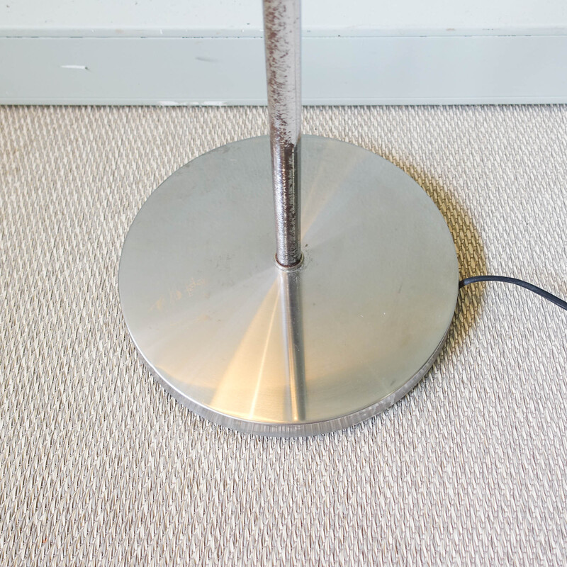 French vintage sculptural floor lamp "Ruban" by Jacques Charles for Maison  Charles, 1960s