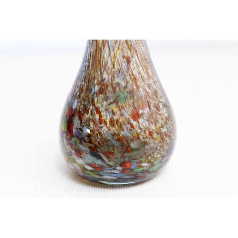 Vase vintage La Rochère verre soufflé, 1970