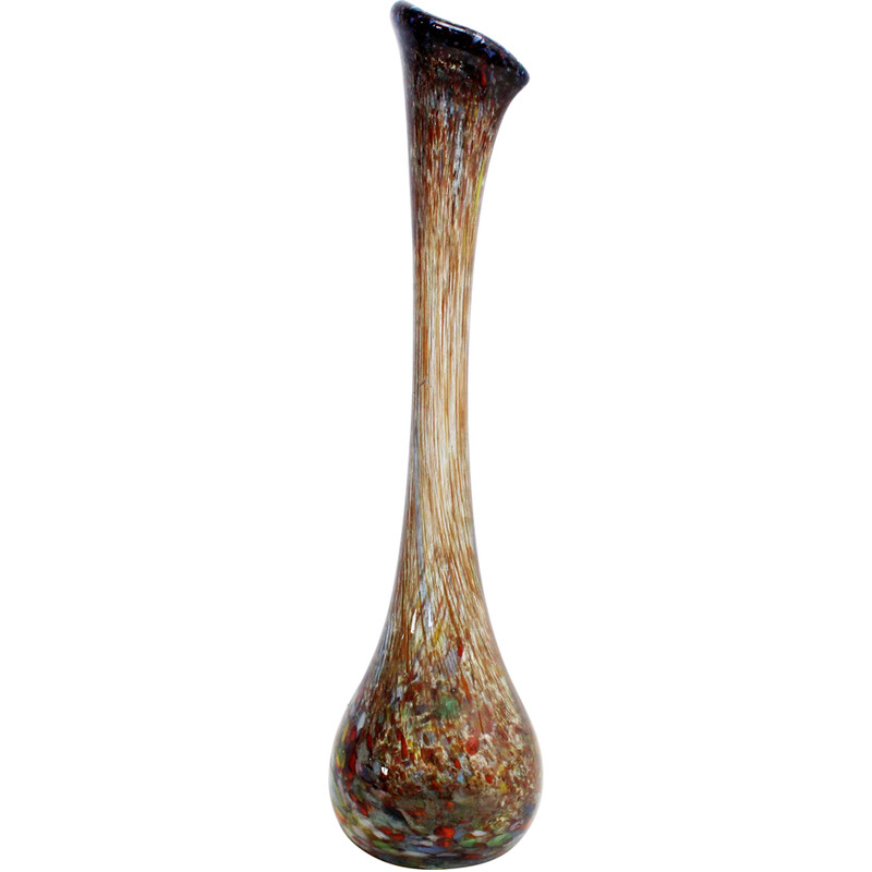 Vase vintage La Rochère verre soufflé, 1970
