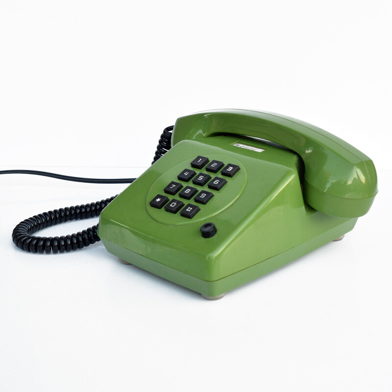 Teléfono fijo vintage de Alpha Ferooquick, Alemania 1984