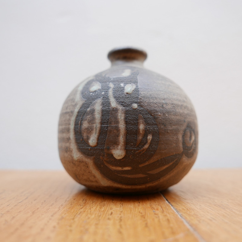 Mid-century ceramic artist vase, Belgium 1960s