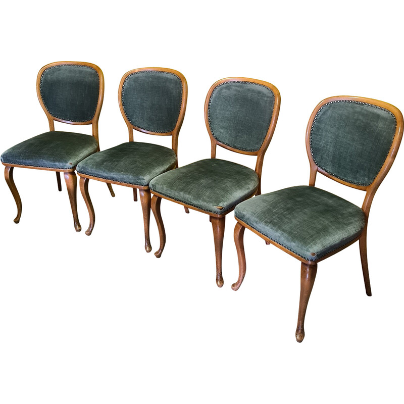 Set di 4 sedie vintage in faggio tedesco di Spahn Stadtlohn, 1950