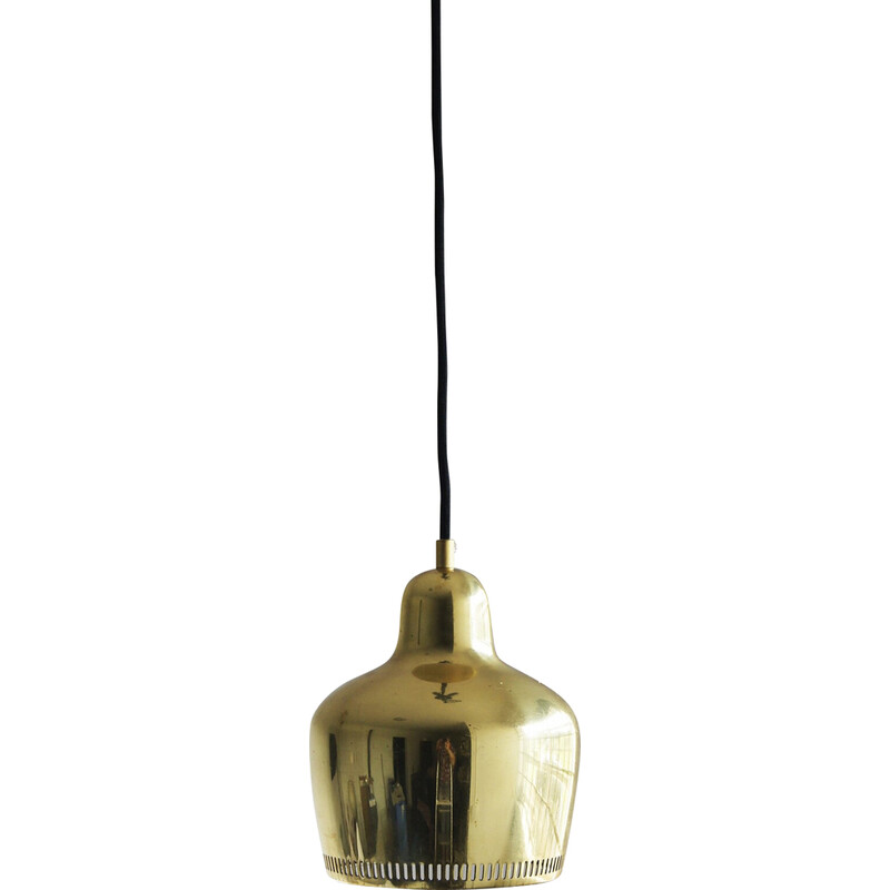 Vintage "Golden Bell" pendant lamp by Alvar Aalto for Artek, 1937