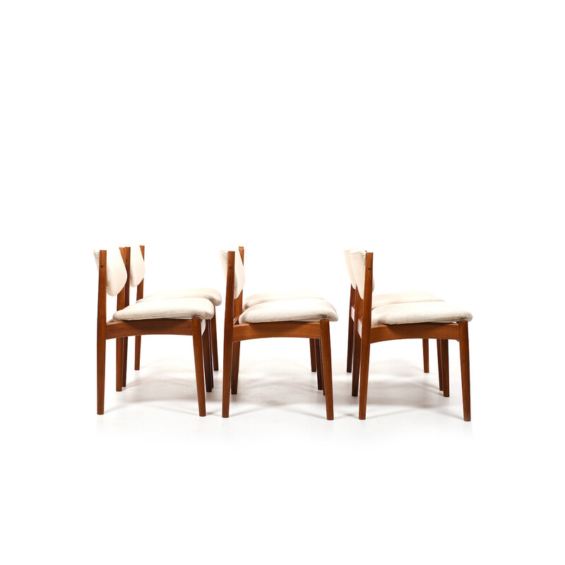 Rendezvous indbildskhed fangst Set of 6 vintage chairs model 197 in teak by Finn Juhl for France and Søn,