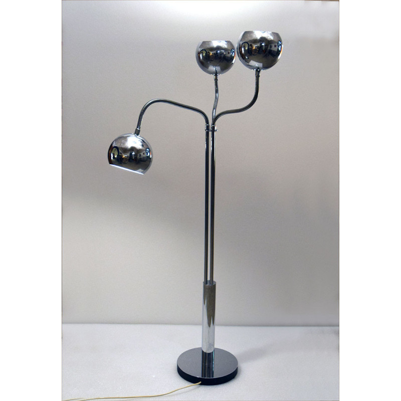 Vintage floor lamp with 3 lights by Goffredo Reggiani, 1970s
