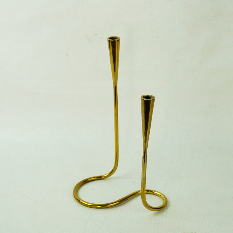 Vintage Brass Horn Candlestick, Solid Brass Candle Holder by Hosley, W –  Funkyhouse Vintage