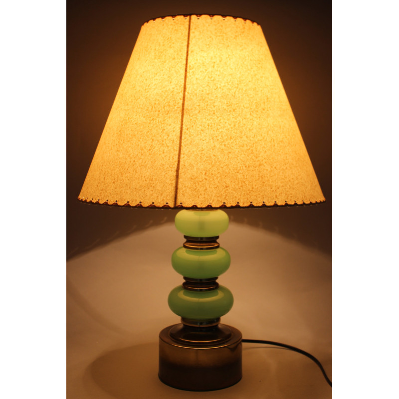 Vintage paper shade table lamp, Italy 1970s