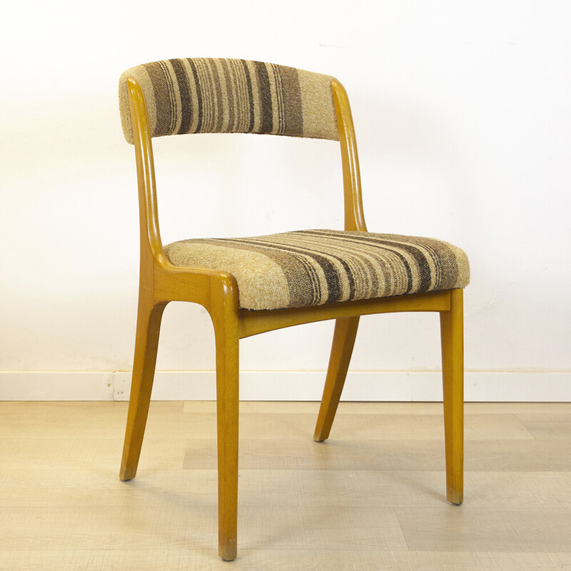 Cadeira estofada francesa de meados do século por Self, década de 1960