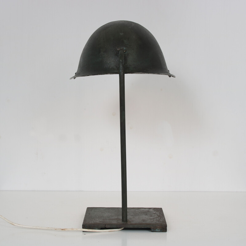 Lámpara de mesa Pop Art "casco", años 70