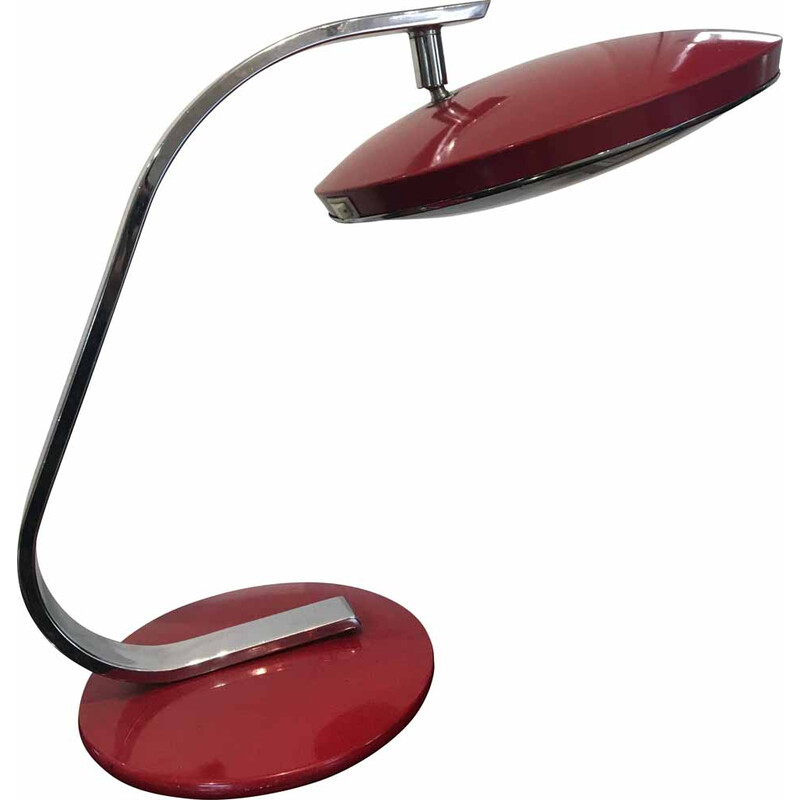 Lámpara de escritorio Fase vintage roja