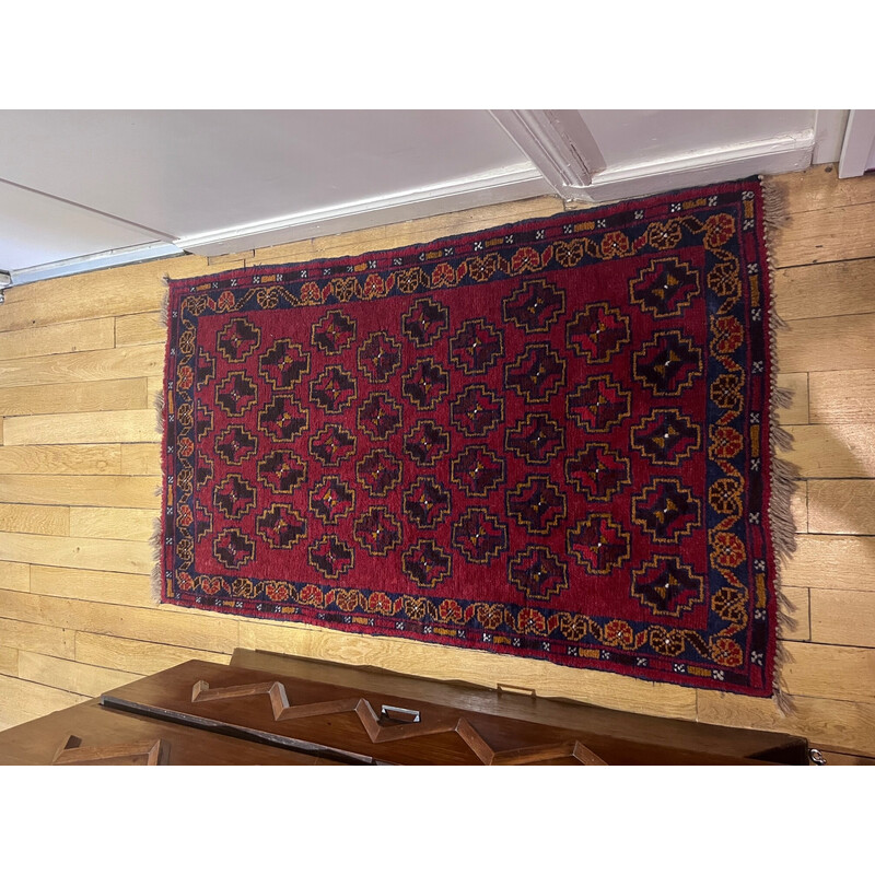 Vintage wollen tapijt, 1970
