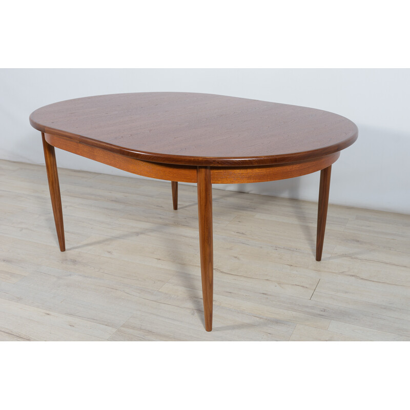 Ovaler Esstisch aus Teakholz aus der Mitte des Jahrhunderts von G-Plan,  1960er Jahre